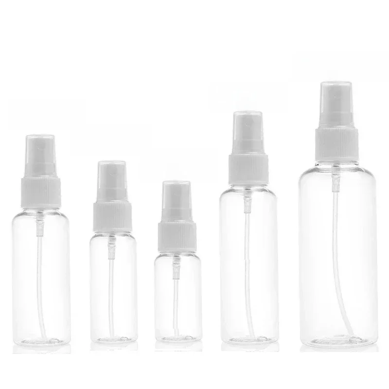 Bouteilles rechargeables en plastique PET transparent, vaporisateur Portable vide, récipient de parfum, accessoires 10ml 30ml 50ml 60ml 100ml, nouveau, 1 pièce