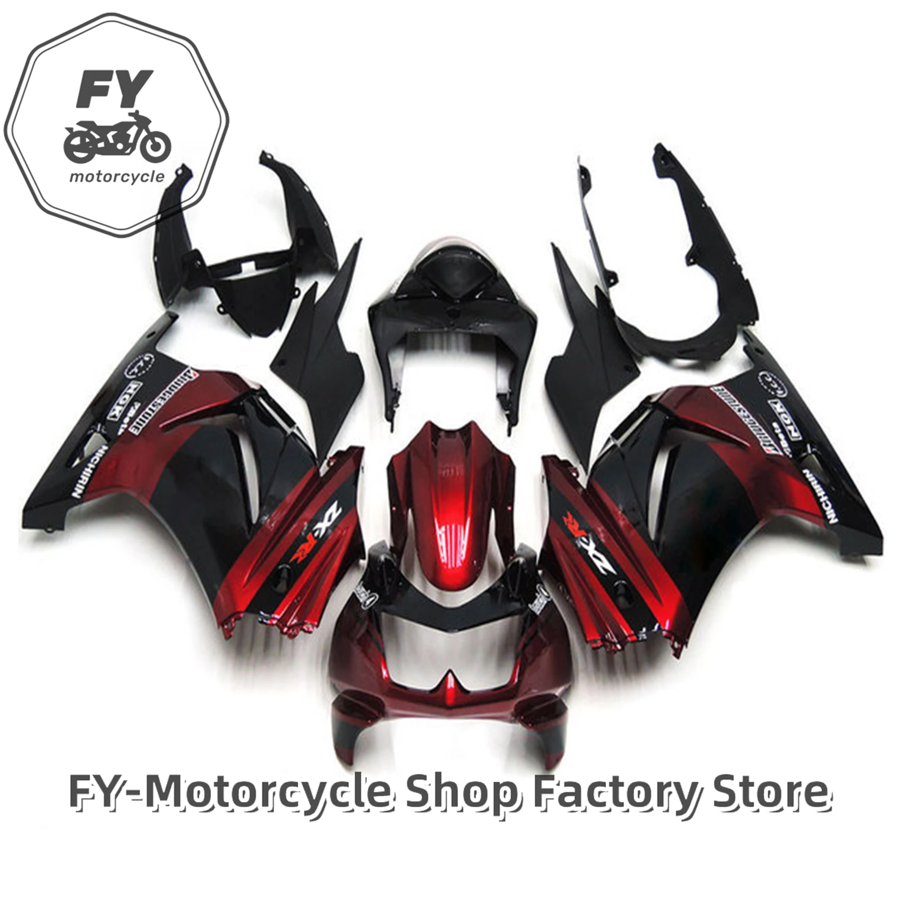 Fairings EX 250 2009 Motorcycle Fairing Ninja 250R 2010 Full Body Kits EX 250 2008 - 2009 - 2010 - 2011 - 2012 - 2013 - 2014