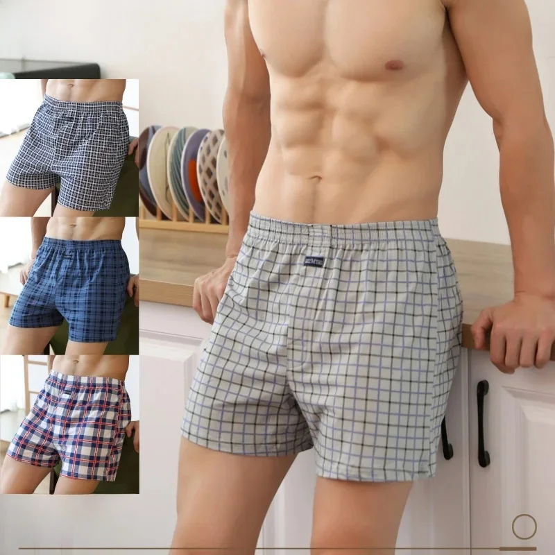 1/3/4 pièces grande taille M-XXXL coton Aro pantalon hommes sous-vêtements coin plat pantalon respectueux de la peau confortable ample maison grande ceinture