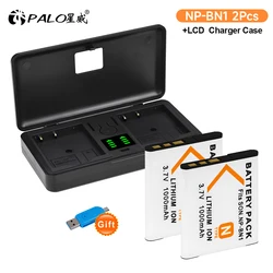 NP-BN1 NP BN1 Camera Battery+LCD Charger Case for Sony DSC-WX7 DSC-W830 DSC-TF1 DSC-TX66 DSC-TX100V DSC-TX200V DSC-QX30 DSC-QX10