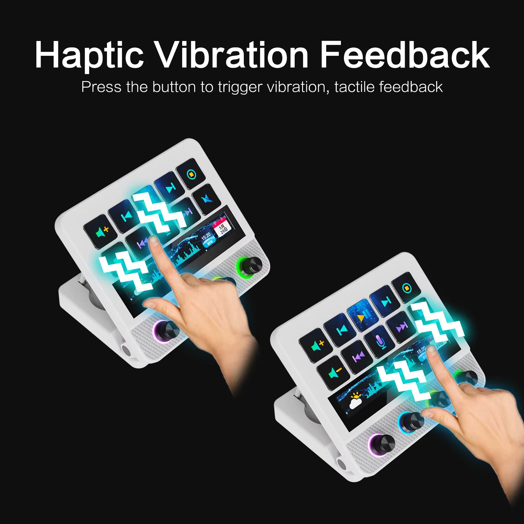 Mirabox N4 Pro Visual Stream Deck, 10-Key Programmable Macro Keyboard, Stream Controler for OBS Twitch YouTube Streaming