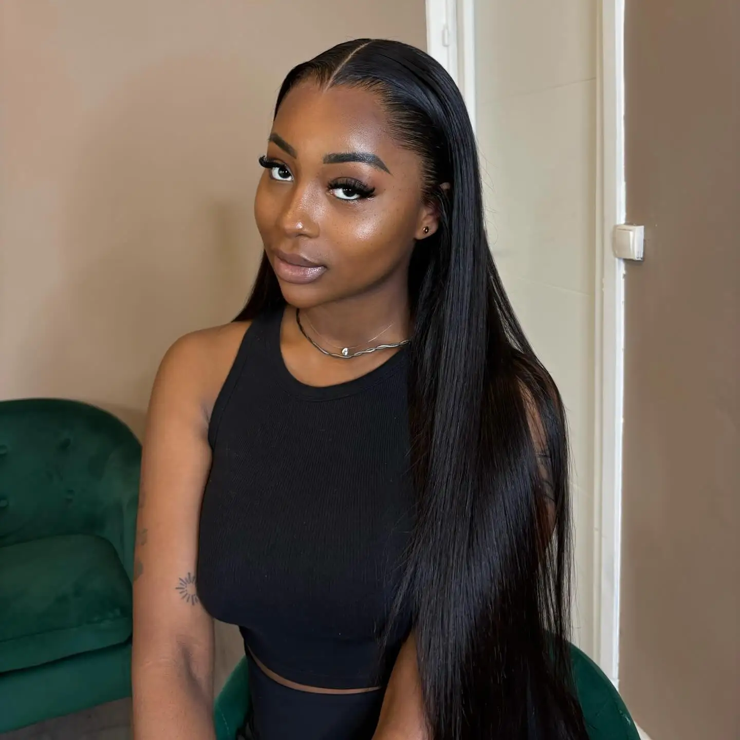 200% Density 40 Inch Wig 13x4 Lace Front Wigs Straight Human Hair Wig With Baby Hair HD Transparent Human Hair Lace Frontal Wigs