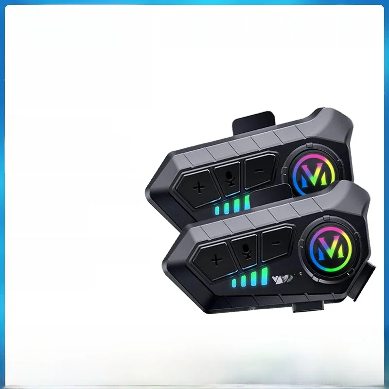 Y10-2X 1/2Pcs Motorrad Helm Bluetooth Headset Intercom Lange Standby 1000mAh MP3 IPX6 Wasserdichte Drahtlose Freisprecheinrichtung super