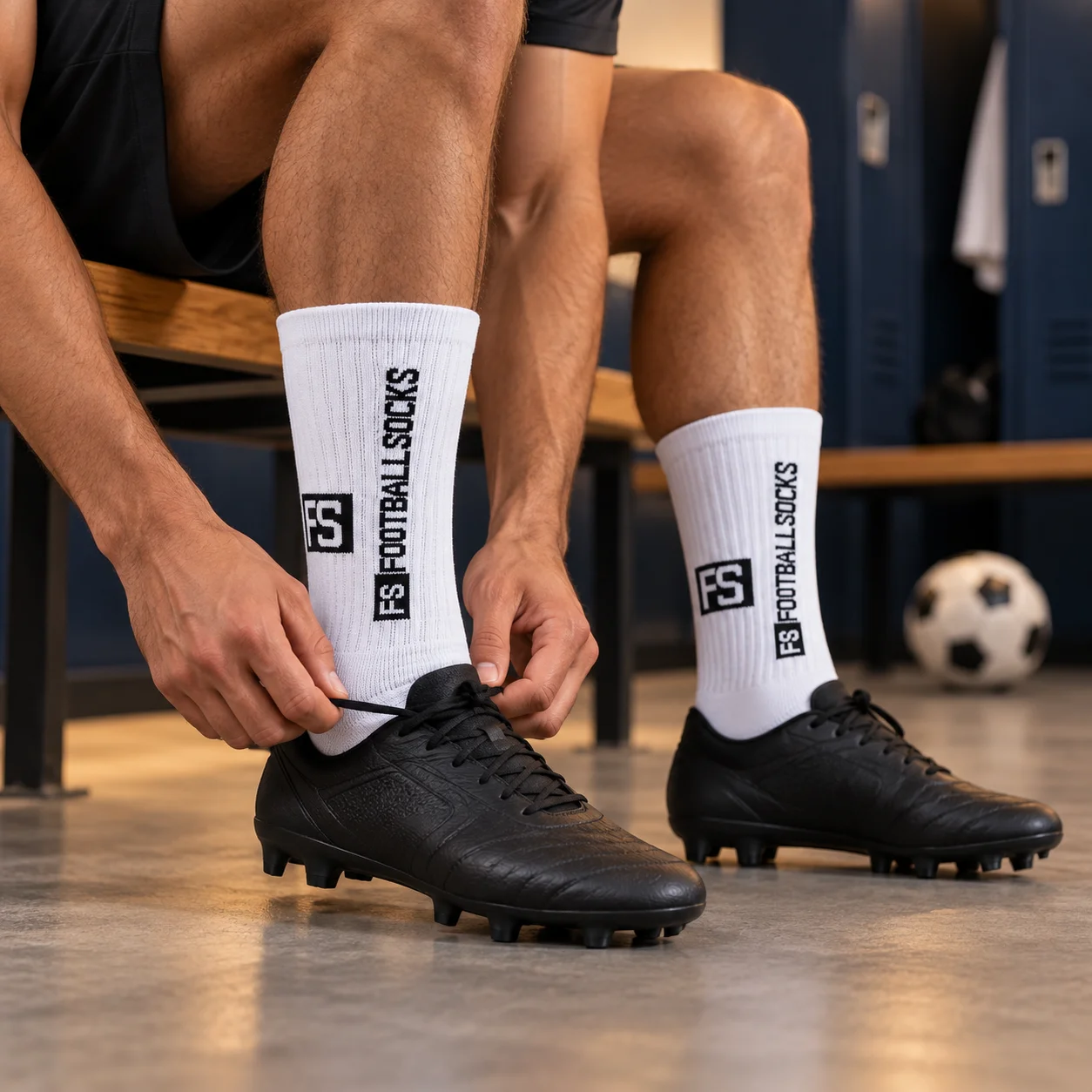 4 Pairs White Football Socks 8 Pcs Mid Calf Socks with Black Letter Pattern Dot Sole Ribbed Cuff for Sports Training Match