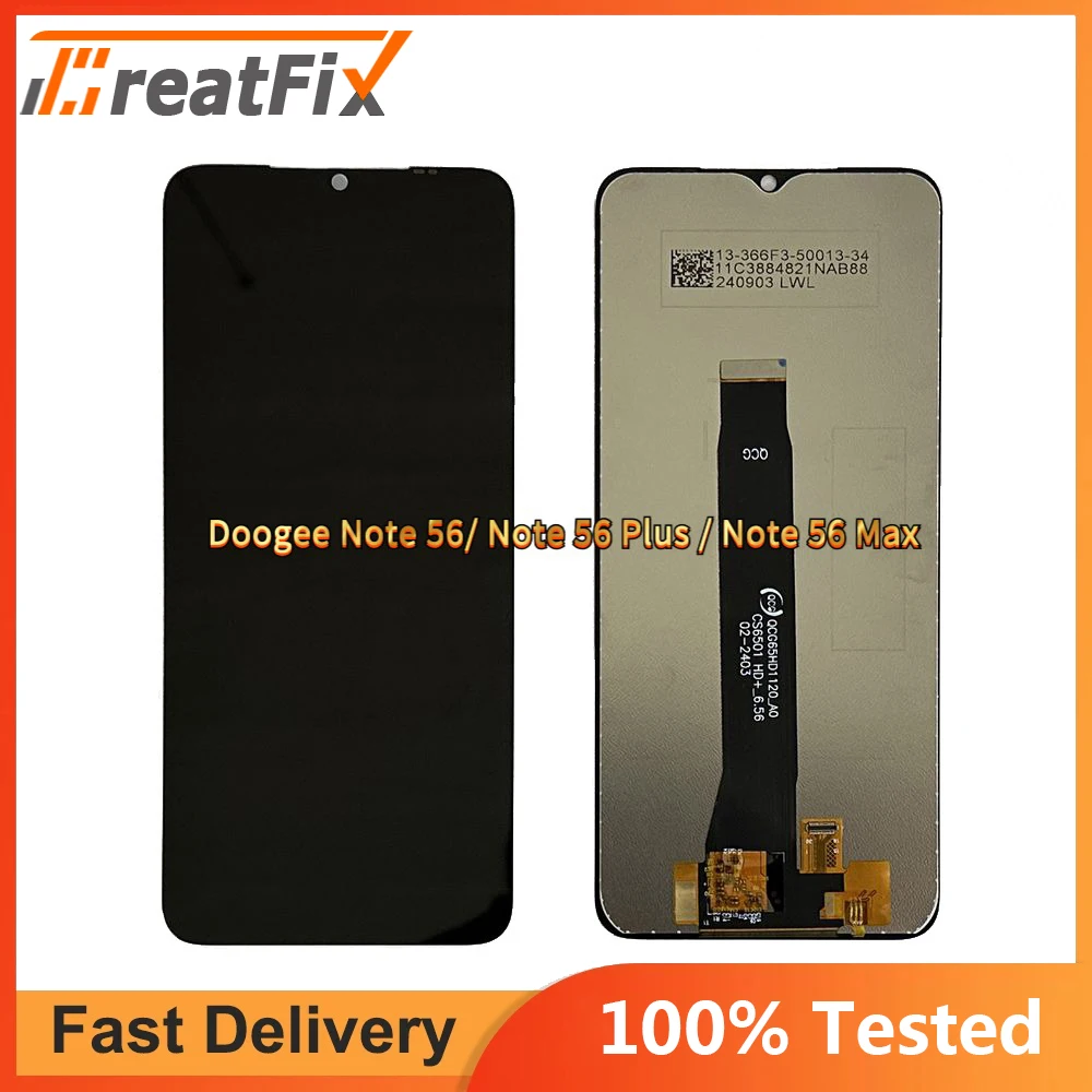 Original For Doogee Note 56 Note 56 Plus Note 56 Max LCD Display Screen Replacement For DOOGEE Doogee Note 56 LCD Display