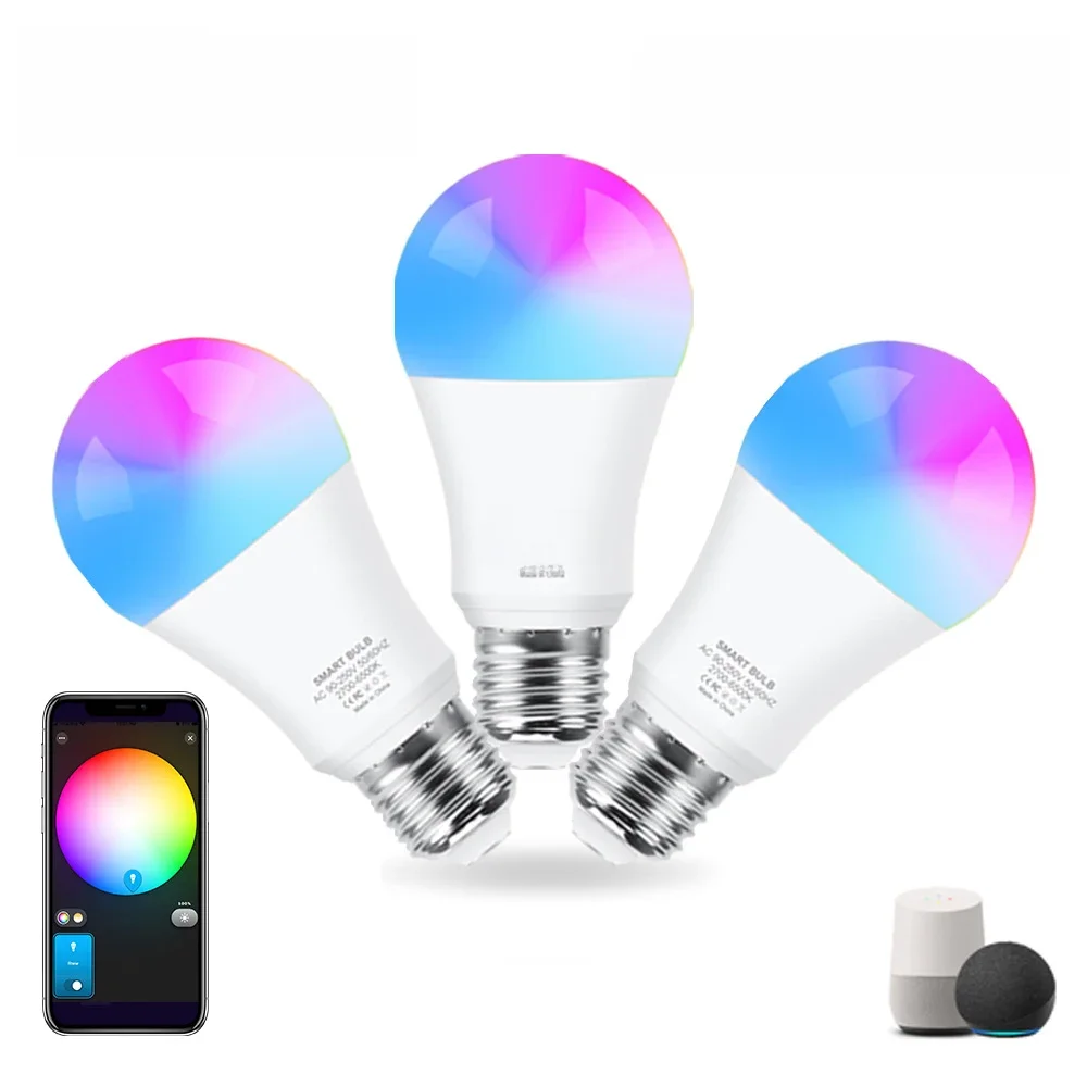 18W 15W Tuya Wifi Smart Home Led Lamp RGB+WW+CW E27 Zigbee 3.0 Led Light bulb Kompatybilny z Alexa Amazon Google Assistant — zdjęcie 2