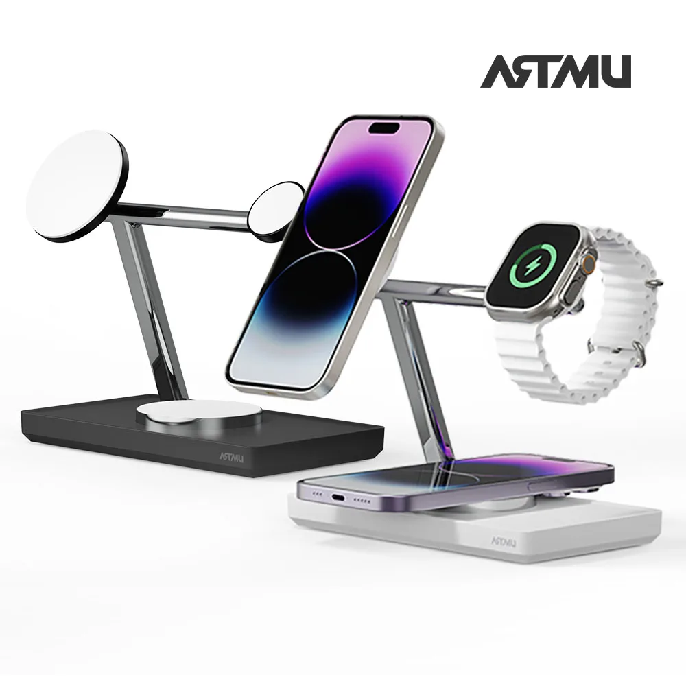 ARTMU 3in1 Apple MFM Dual MagSafe High Speed Wireless Charger MC410