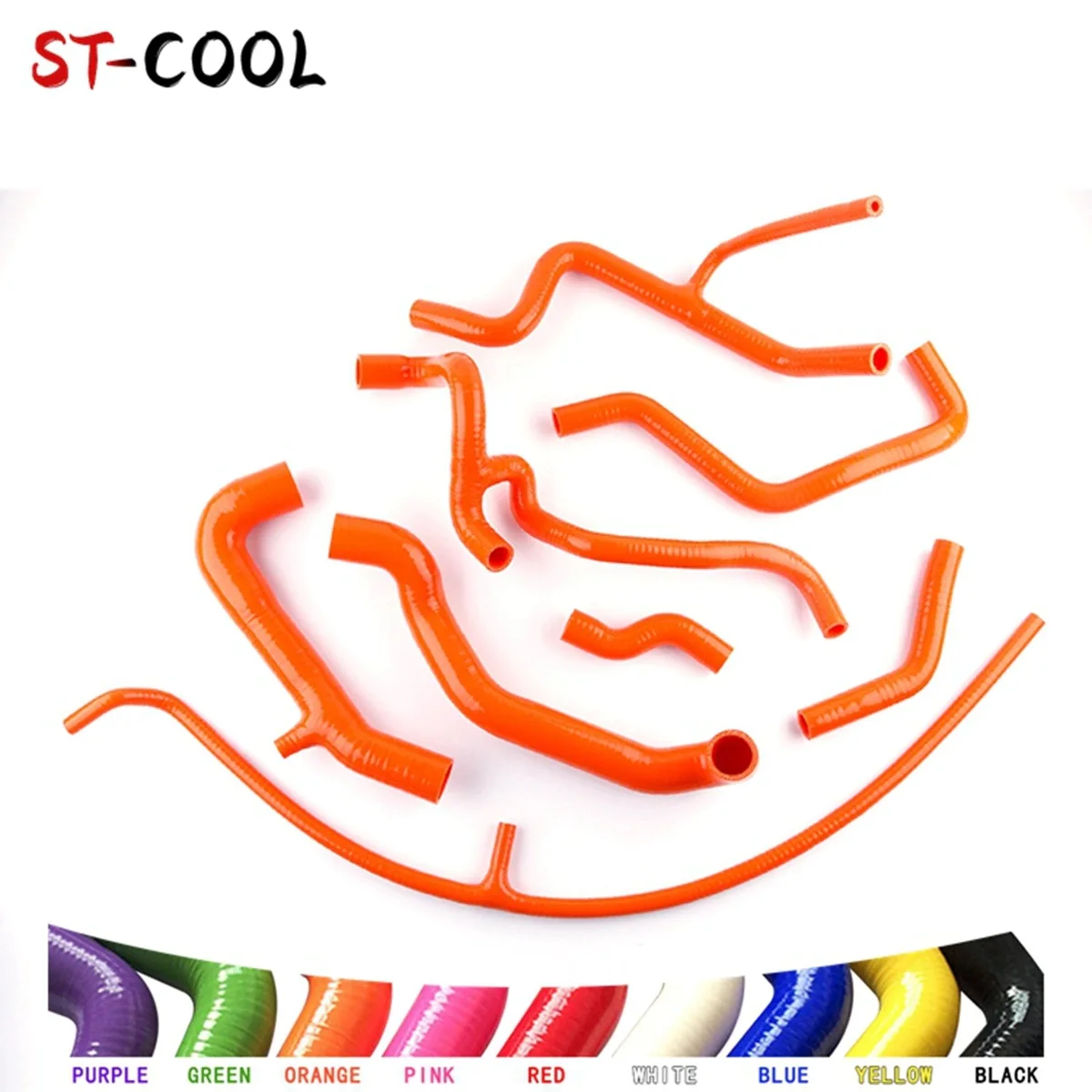 

For 1994-1998 Volkswage VW Golf MK3 VR6 2.8 2.9 Jetta A3 GLX AAA ABV 1995 1996 Radiator Silicone Hoses Kit Piping 8Pcs 10 Colors