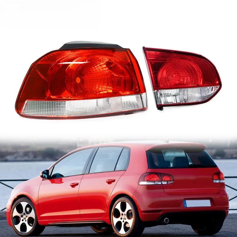 Feu arrière de voiture pour VW Golf Mk6 Golf 6 Hatchback 2009 2010 – 2013, feu arrière de conduite arrière, sans ampoule, accessoires de voiture