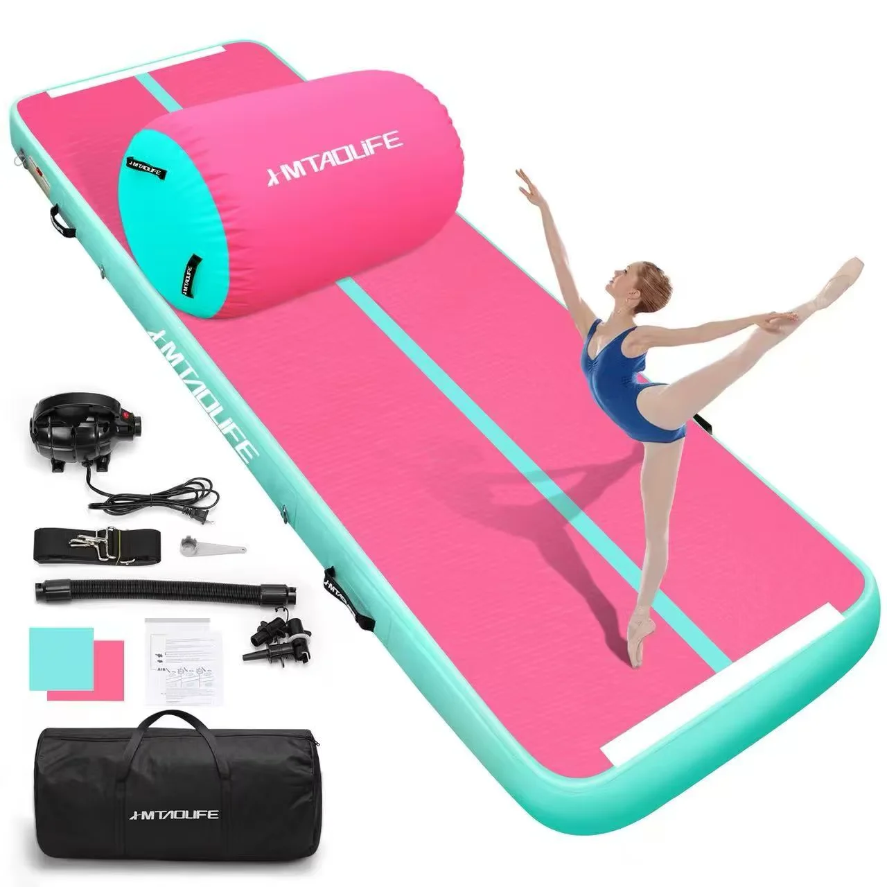 

New 3-5m Gym Tumbling Mat with Pump Use Training/Cheerleading Professional Training Sports Mat Gymnastics Inflatable Air Track