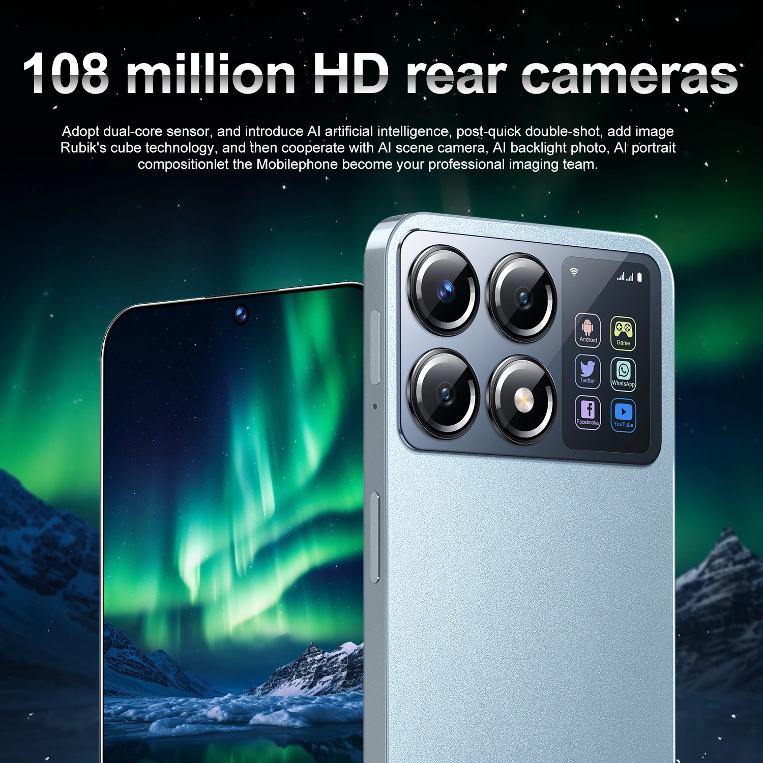 HOT 2025 X8 Pro 7.3HD Global Edition Original Smart Dual Card 7800mAh Battery Facial Recognition Function