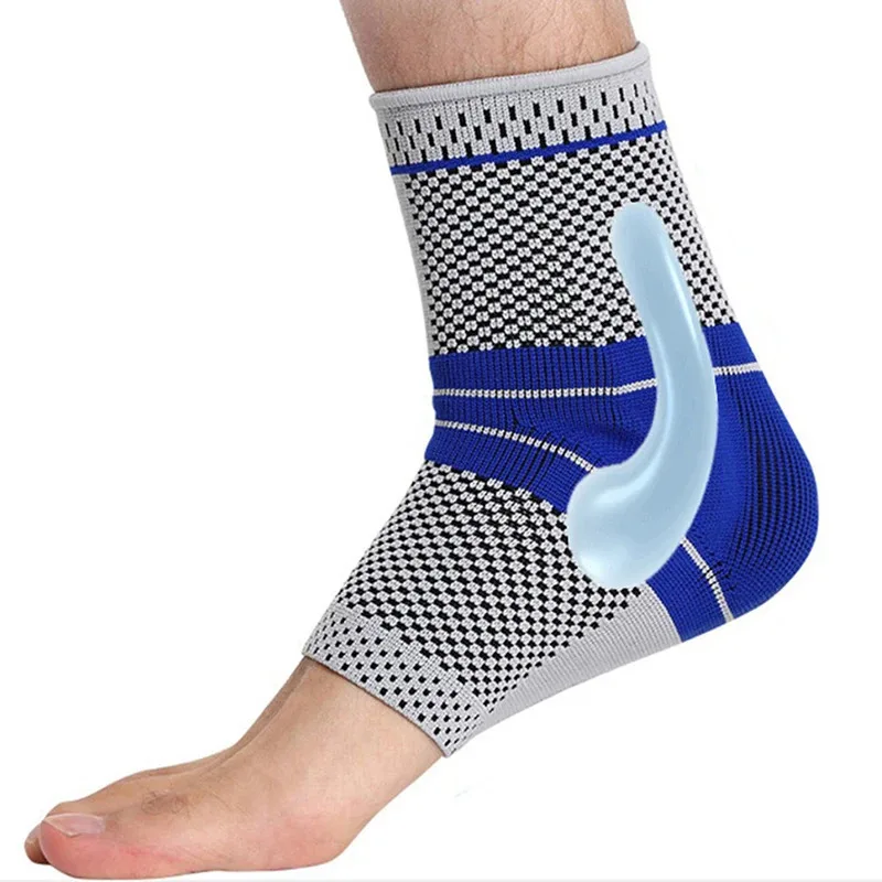 Compression ankle seamless breathable for football fitness, anti slip, flat point ankle support, sports safety protection