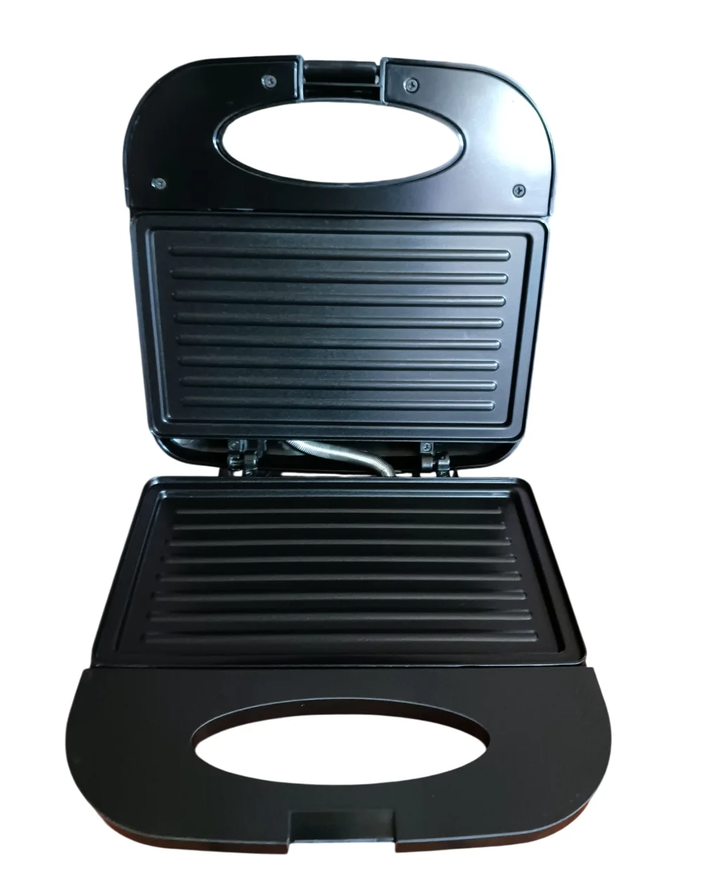 SPARK - Sandwichera Eléctrica. Grill 750W de Teflón MEDIDAS 21x11.5 cm