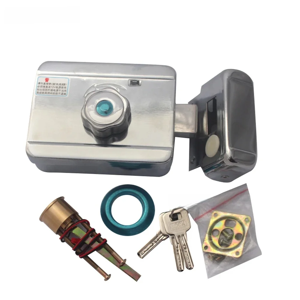 High quality DC-12V security Guard against theft Iron gate Motor drive mute Electric control lock