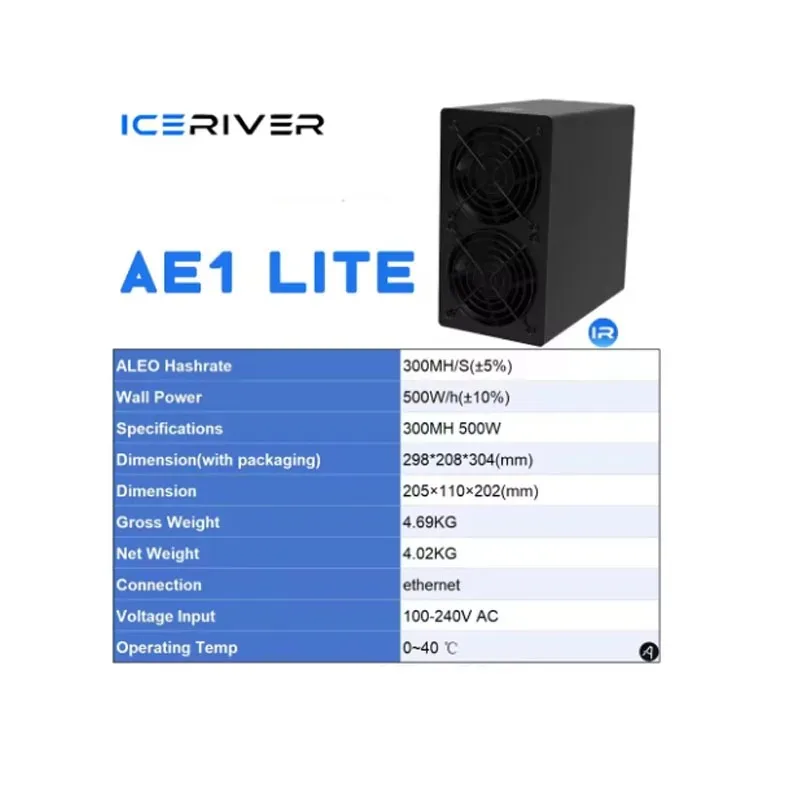 

ОСТАННЯЯ СКИДКА. Купите 2, получите 1 бесплатно. Новый майнер Iceriver AE1 Lite 500 Вт, 300 МГц/с, zkSNARK ALeo.