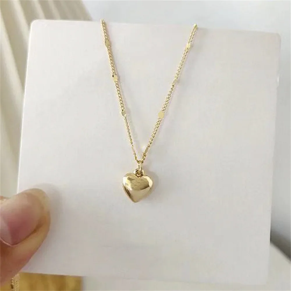 Prosta miłość wisiorek łańcuszek do obojczyka naszyjnik modny złoty kolor Choker dla kobiet moda biżuteria spersonalizowany prezent — 2
