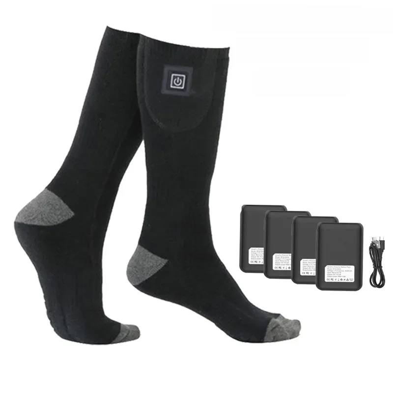 AliExpress COZOK Electric Heating Socks Stretchable Three-speed Temperature Control Winter Warm Ski Socks Outdoor Sports Camping Bike Motorcycle