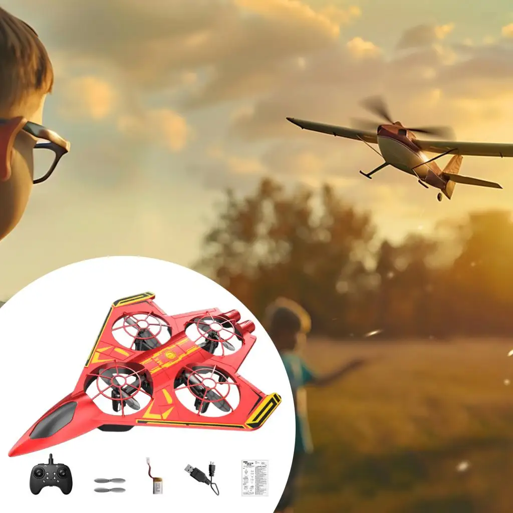 

RC Plane Easy to Fly with 4-Axis Gyro LED Light Aircraft Foam Remote Control Airplane for Indoor Outdoor Flying Toy for Kids