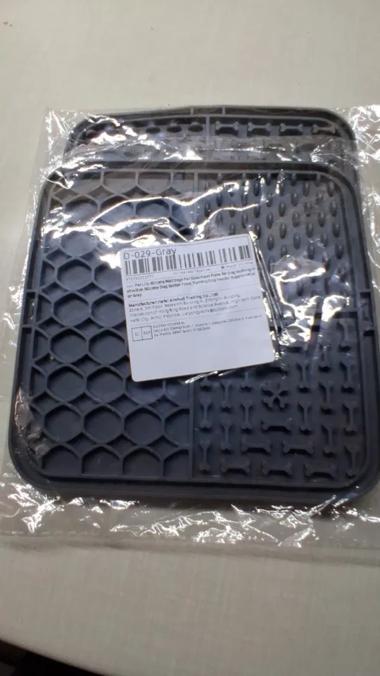 Customer review photo for Dog Lick Mat with Suction Cups
