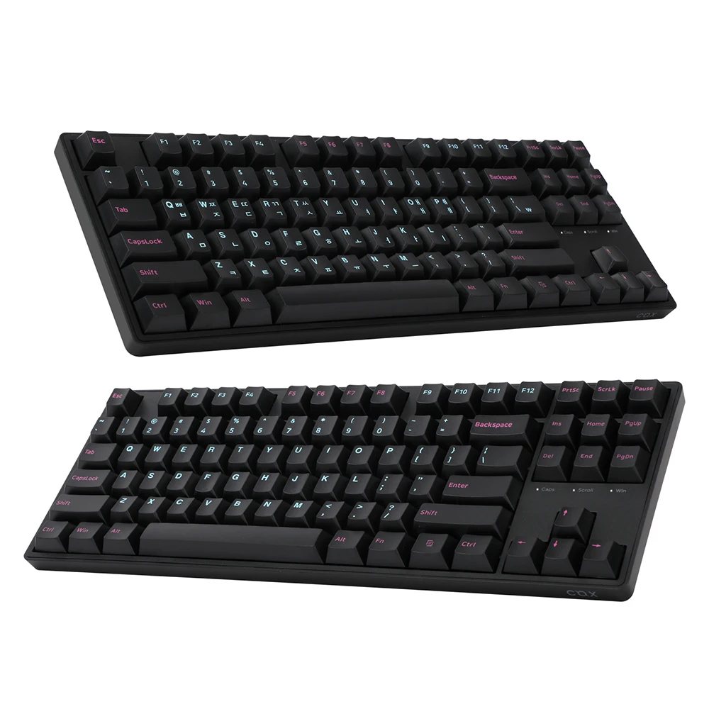 COX CX87 TKL Keyboard (Black, Korean, T1 Nonclick)