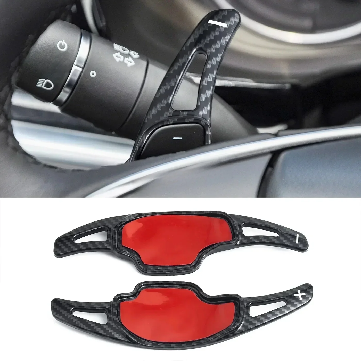 Car Shift Paddle Steering Wheel Paddles Extension Styling 2Pcs For Cadillac XT5 Luxury 2018 2019 2020 2021 2022 2023 2024 2025