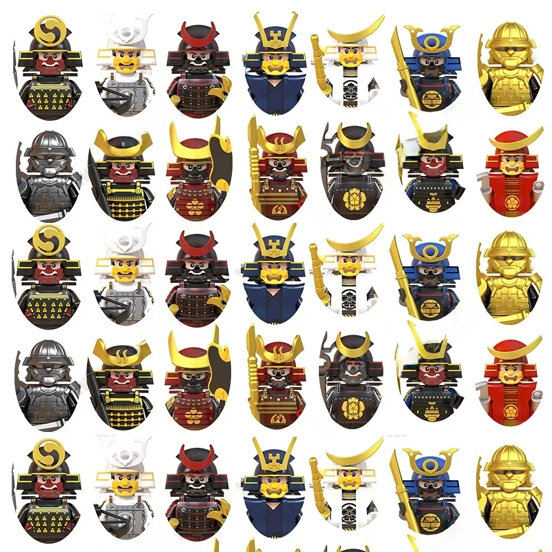 Bloc de construction japonais samouraï pour garçon et fille, modèle 3D, jouet pour enfants, cadeau, offre spéciale, 2024