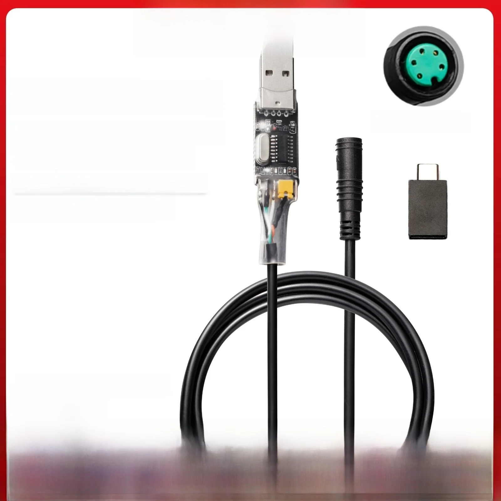 AliExpress olevo 8fun/Bafang BBS01/02/03/BBSHD eBike Programming Cable - USB to Motor, Free OTG Adapter