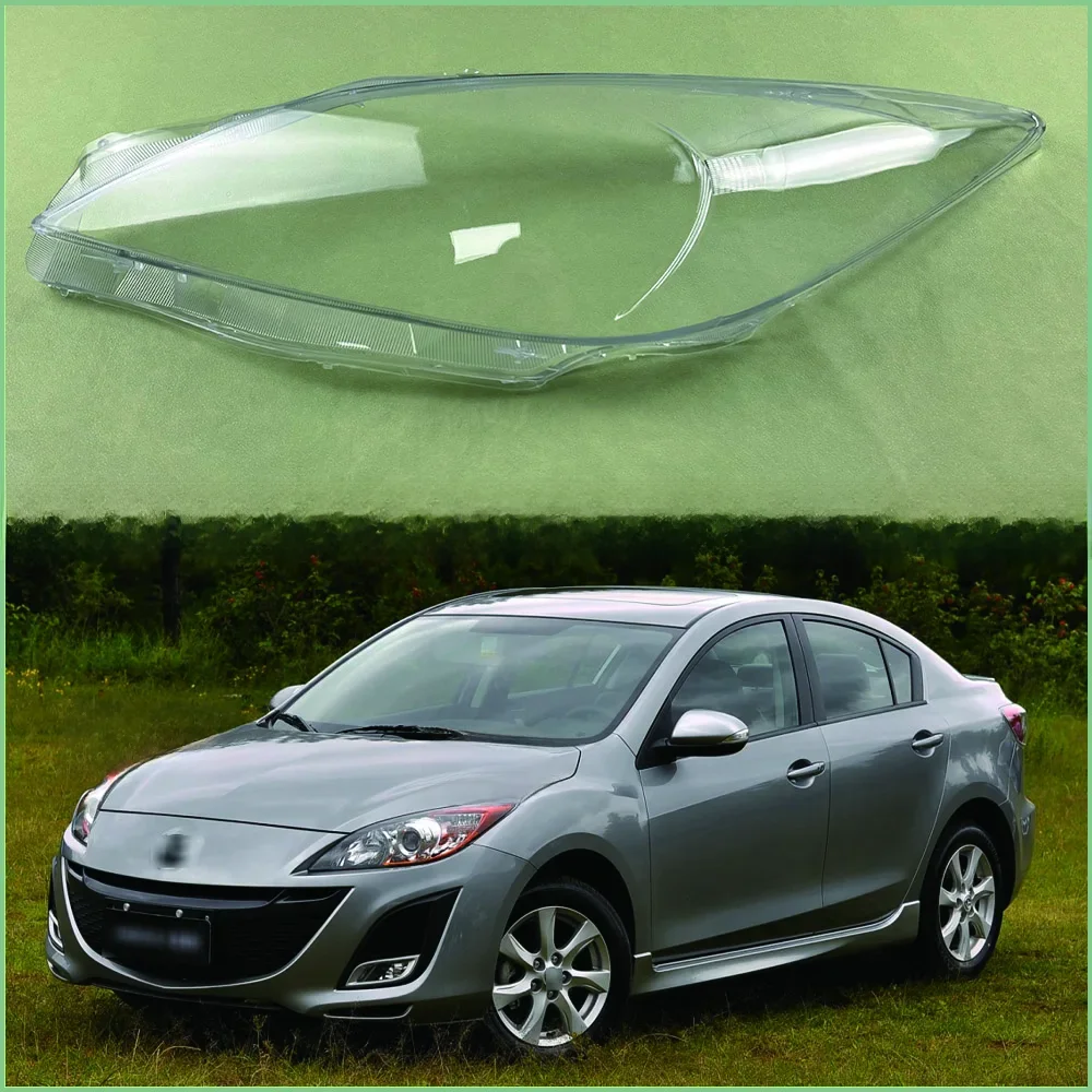 Dla Mazda 3 Speed 2011 2012 2013 2014 2015 Osłona reflektora Przezroczysta osłona reflektora Wymień oryginalny klosz z pleksi — zdjęcie 2