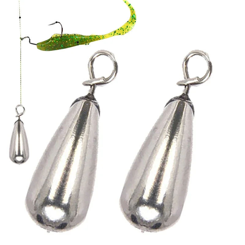 Carolina Rig Fishing Weight Sinker, Tungsten Weight, Bass Fishing Accessrespiration Tackle, 2Pcs