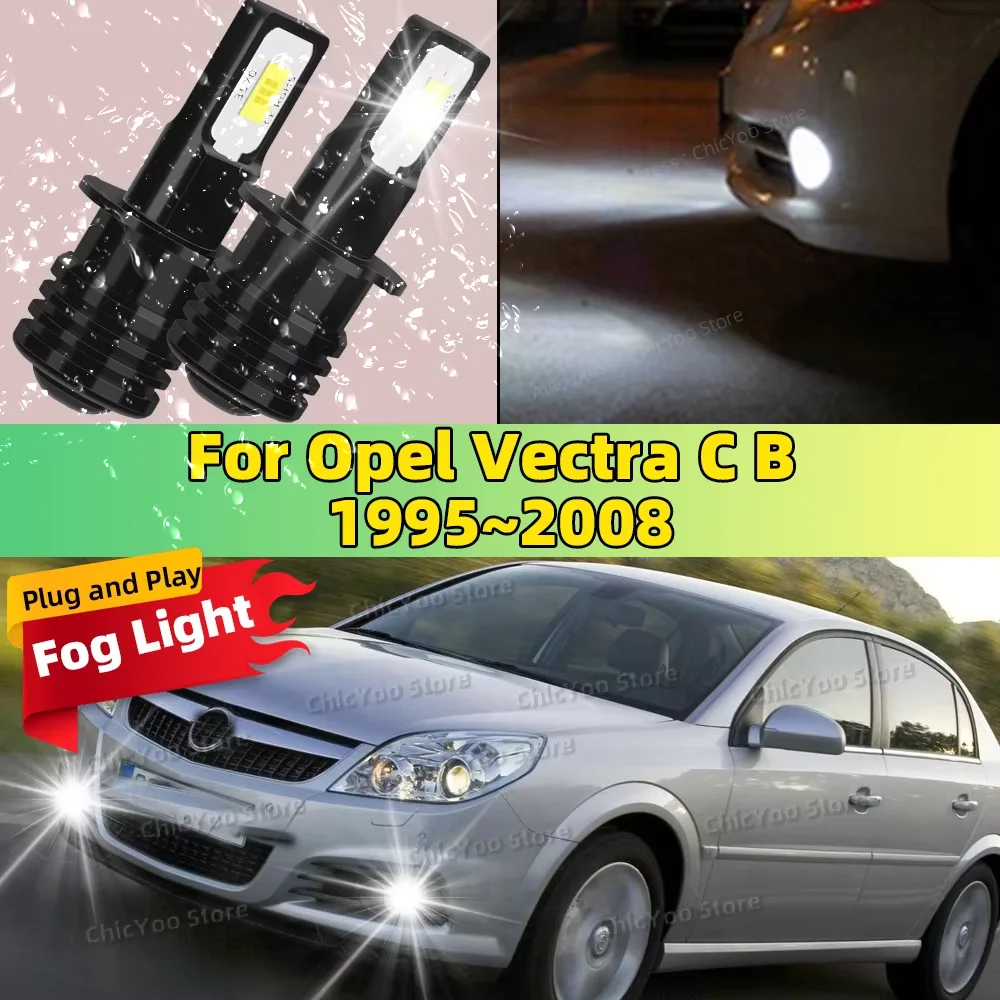 

2X LED Car Light Front Bulb Fog Lamp 20000LM Ultra Bright For Opel Vectra C B 1995-2008 2001 2002 2003 2004 2005 2006 2007