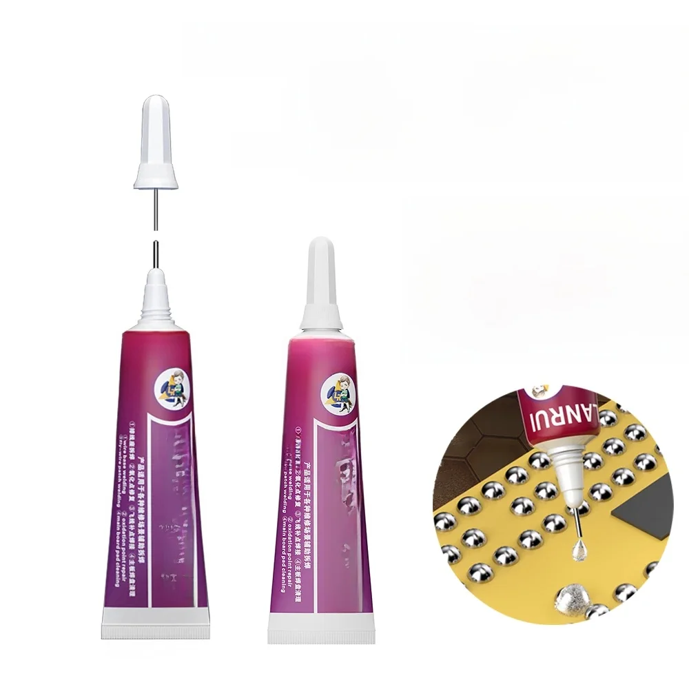 LANRUI K9 15ml tixotropowa pasta do desulfuracji do ścieżki linii papilarnych/gniazdo baterii/wtyczka ogonowa naprawa spawalnicza pasta rozlutownicza — zdjęcie 2