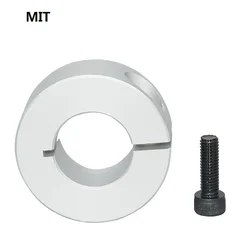 Factory Outlet Aluminum Alloy One Piece Clamp-On Retaining Ring Stop Screw Type Shaft Collar dia 3 to 100 all in stock