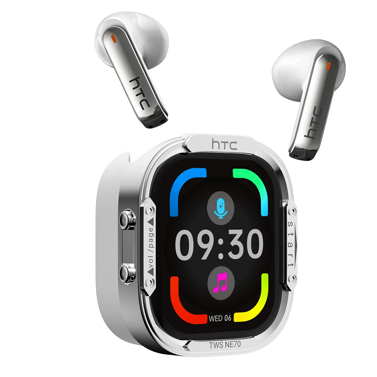 NE70 TWS Kabellose Ohrhörer Bluetooth 5.3 ENC Geräuschunterdrückung IPX5 Wasserdicht Gaming-Kopfhörer mit geringer Latenz HiFi-Stereo Touch-Steuerung Lange Akkulaufzeit mit Digitalanzeige und Mikrofon