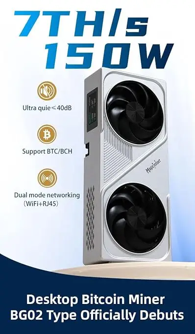 KIC Magic Miner BG02-7TH/s Bitcoin Miner، 150W فائقة الكفاءة SHA-256 ASIC، عامل نموذج وحدة معالجة الرسومات، Bitaxe BM1368، WiFi #1