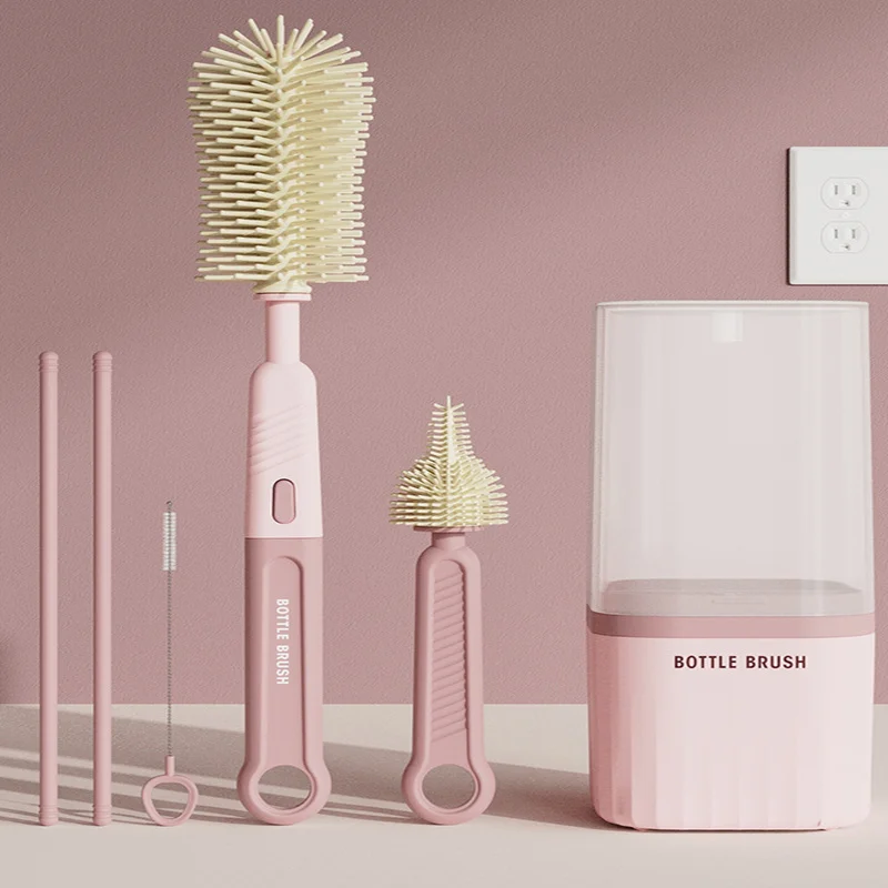 

Набор щеток для чистки чашек, съемная щетина высокой плотности, идеально подходит для чистки сосков