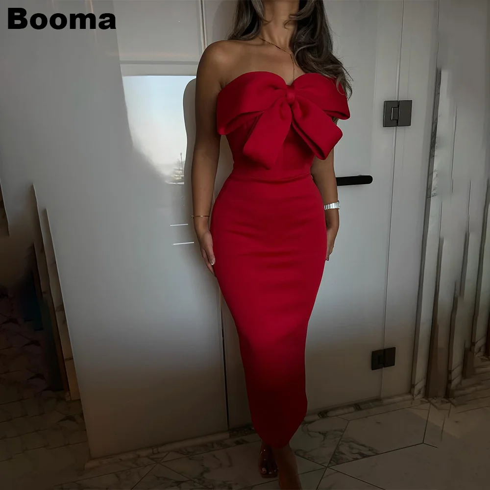 Booma Saudi Arabia Mermaid Evening Dresses Sweetheart Formal Occasion Dresses Ankle Length Party Gowns Dubai Customized