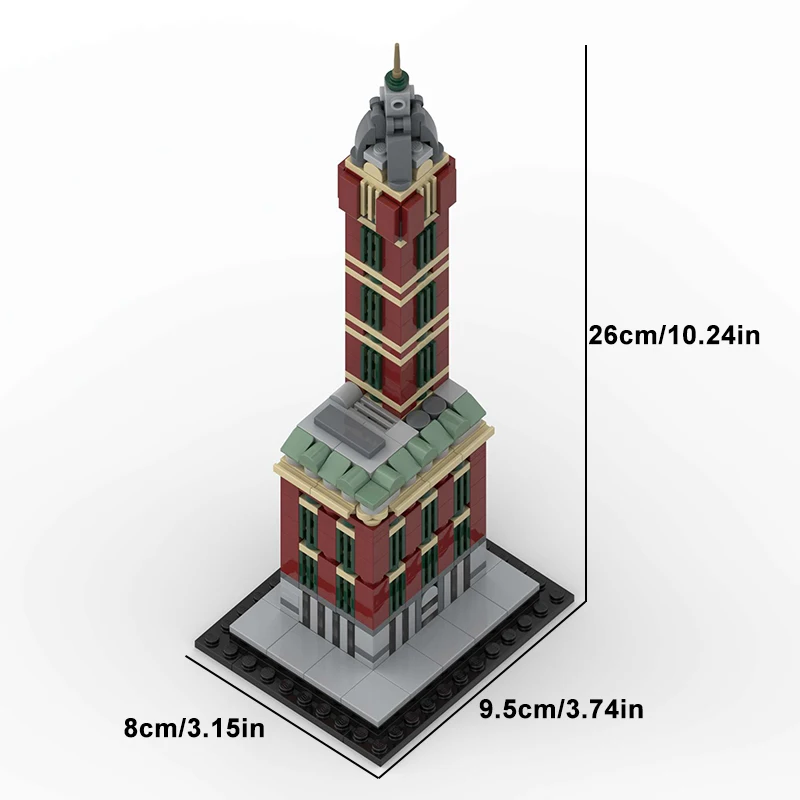 463 قطعة من مجموعات مباني منزل مربع نيويورك، مجموعة نماذج مكعبات المباني المعيارية للمدينة، هدية للبالغين والأطفال #3