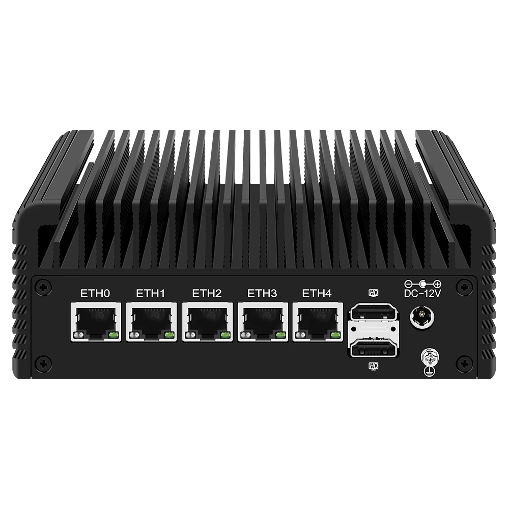 Micro Firewall Appliance, Mini-PC, VPN, Router-PC, Intel Erle Lake-n 12. Generation n100 rj42 4x2,5 gbe I226-V 2 x HDMI DP TF, Typ C.