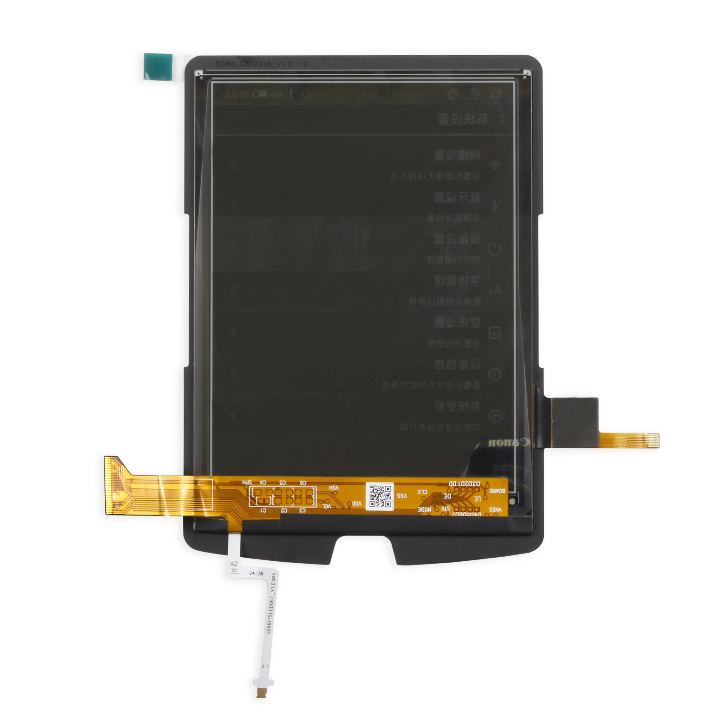 Nowy 6-calowy ekran E-ink Carta ENS060XCD z 34 pinami, dotykowy, podświetlany, do czytnika e-booków InkBOOK, wyświetlacz LCD