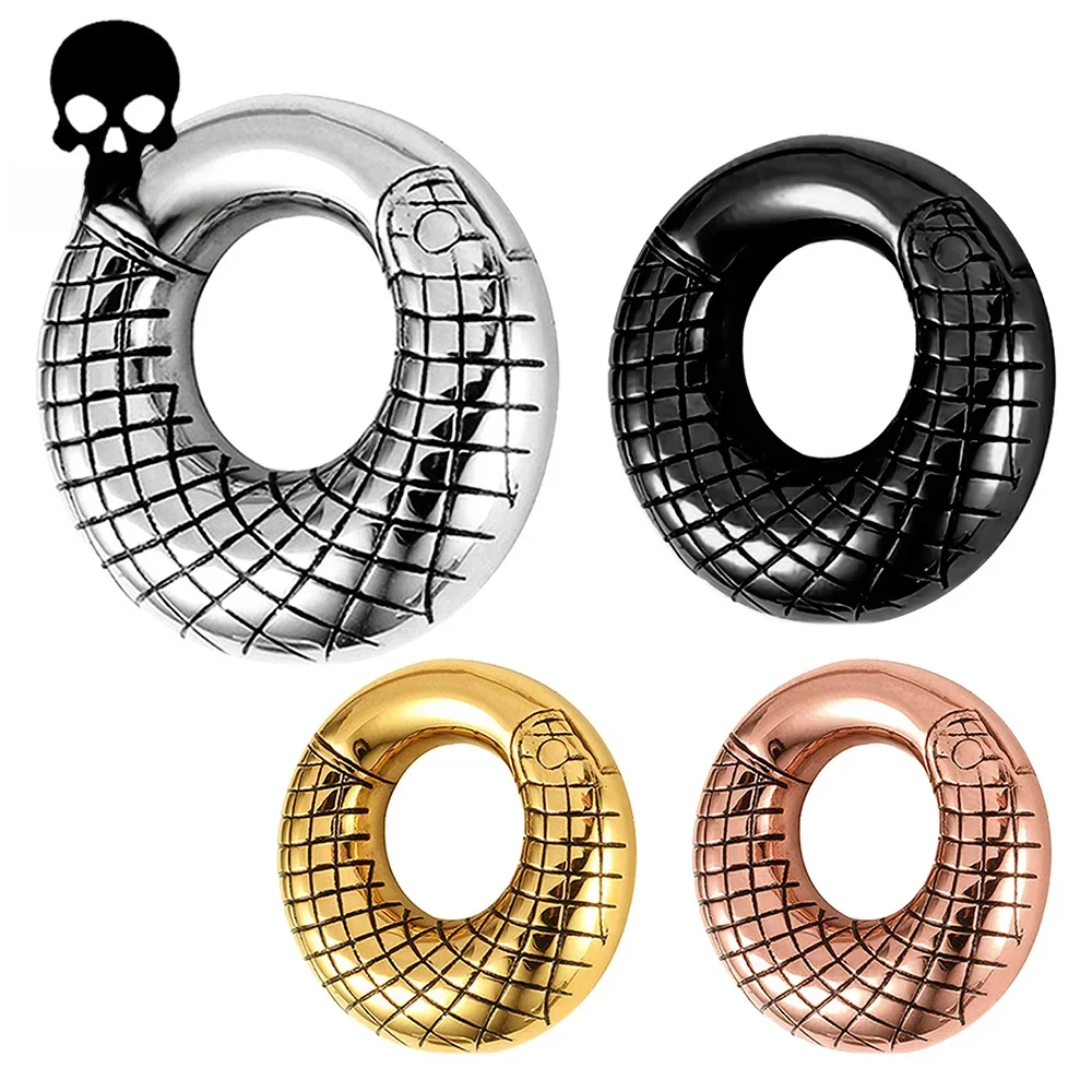 Casvort 2 sztuk ze stali nierdzewnej 316L magnetyczne ucha wagi korki wskaźniki tunele moda biżuteria do ciała Piercing dla kobiet mężczyzna prezent — zdjęcie 2