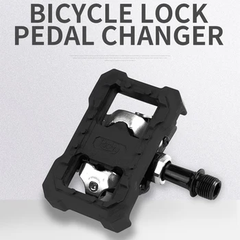 MTB ペダルコンバータ自転車クリップレスペダルコンバータフラットペダマウンテンバイクペダルアダプタシマノ M520/M540/M8000/M9000
