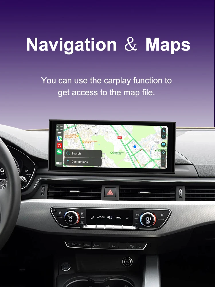 AUTOTOP 12,3 "1920*720P Drahtlose CarPlay Android Auto Auto Multimedia Video Für Audi A4 A5 A4L B9 2016-2019 Steuergerät Stereo Radio – Detail 9