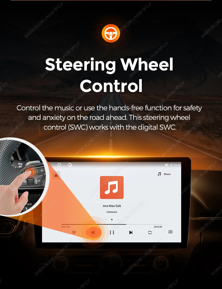 MEKEDE 8-Core 4GB + 64GB أندرويد راديو السيارة ستيريو العالمي UIS8581 رئيس وحدة 1280*720 Carplay RDS 5G WiFi مشغل فيديو الوسائط المتعددة #5