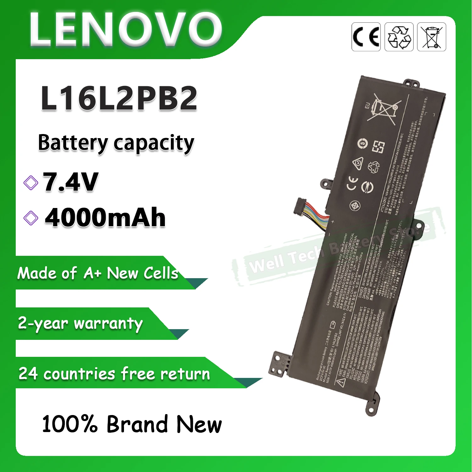 Batería para portátil L16L2PB2 para Lenovo ideapad 320, batería 320-14IAP 320-14AST 320-15IAP 320-15AST 320-15ABR Touch XIAOXIN 5000