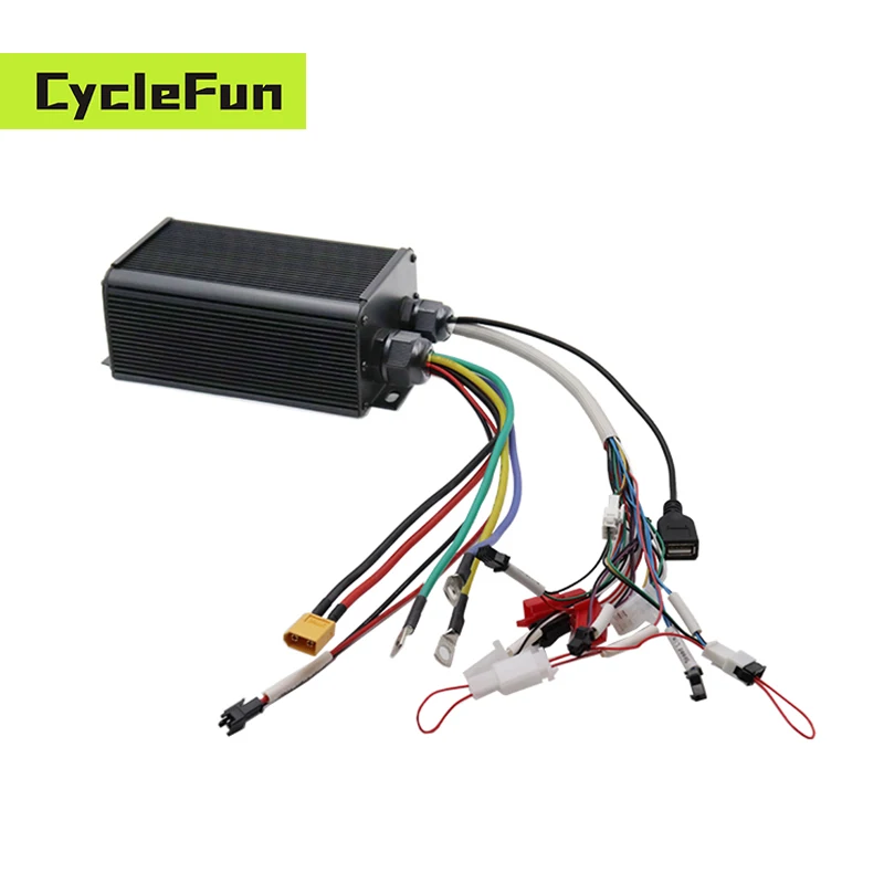 Sabvoton 48V-72V SVMC7245 APT Protocol 500W-1500W Controller With UKC1 TFT Display Twist Throttle For Electric Scooter Hub Motor