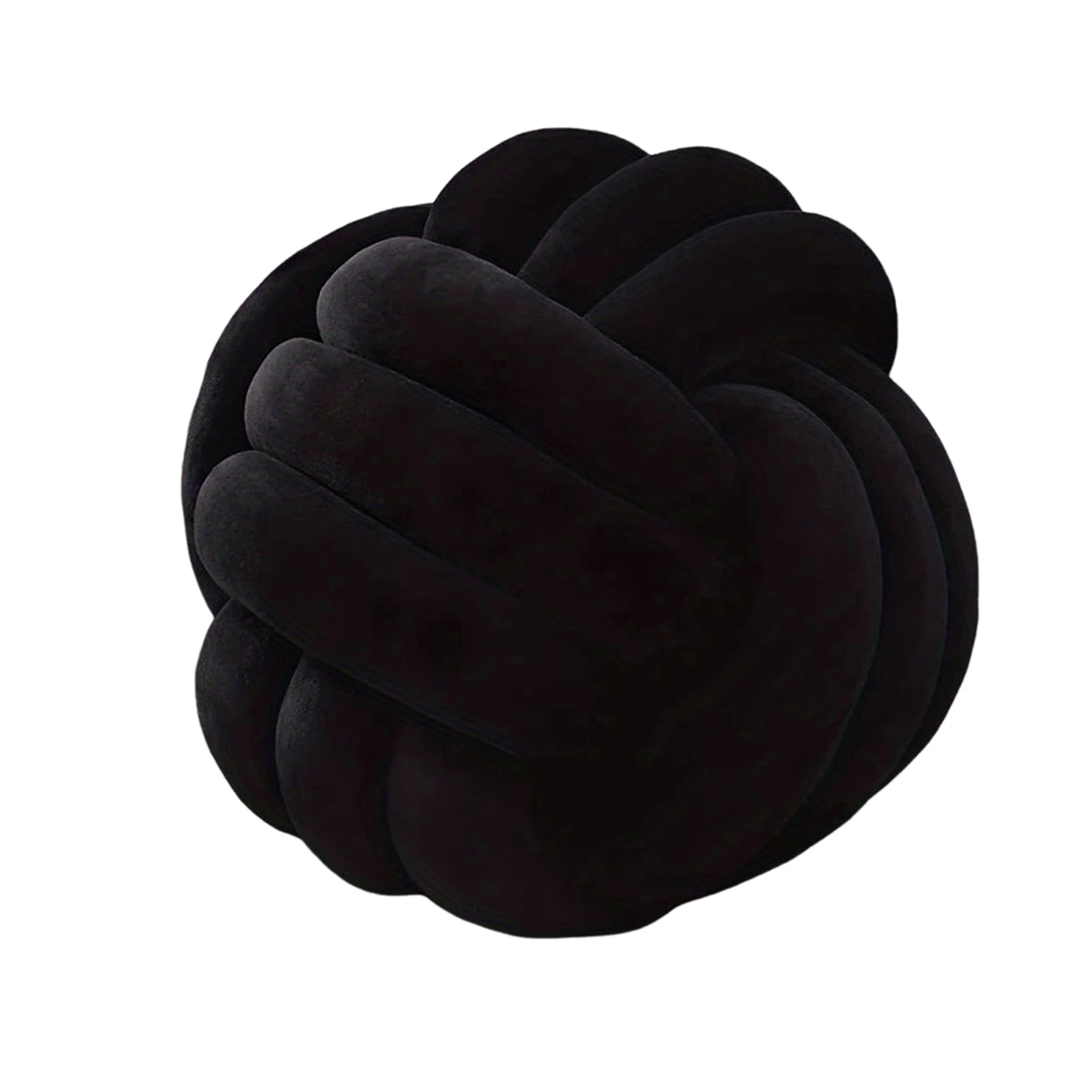 1 Stück Art-Deco-gestreiftes Knotenkissen – handgefertigt, weiches Polyester. Baumwolle, modernes und gemütliches dekoratives Kissen für Zuhause und Sofa, 22,9 x 22,9 cm – Detail 1