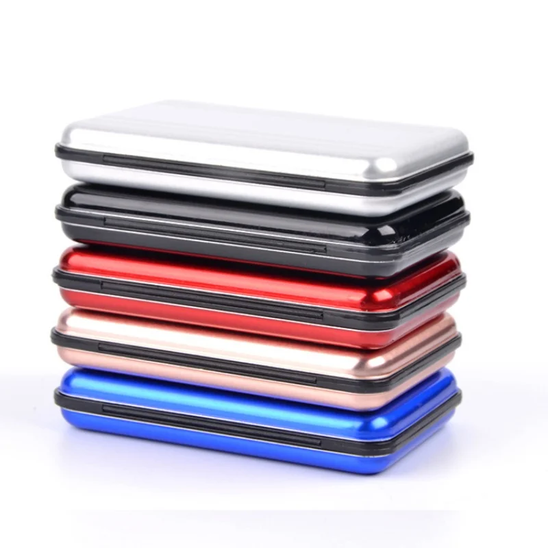 16 Slots Aluminum SD Card Case 8 SD 8 TF Micro SD Memory Card Holder Shockproof Protective Storage Case for Camera - view 3