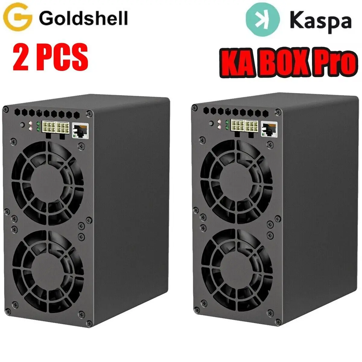 

КУПИТЕ 3, ПОЛУЧИТЕ 2 БЕСПЛАТНО 2 шт. Goldshell KA Box PRO KASPA Miner 1,6TH/S, хешрейт 600 Вт с блоком питания