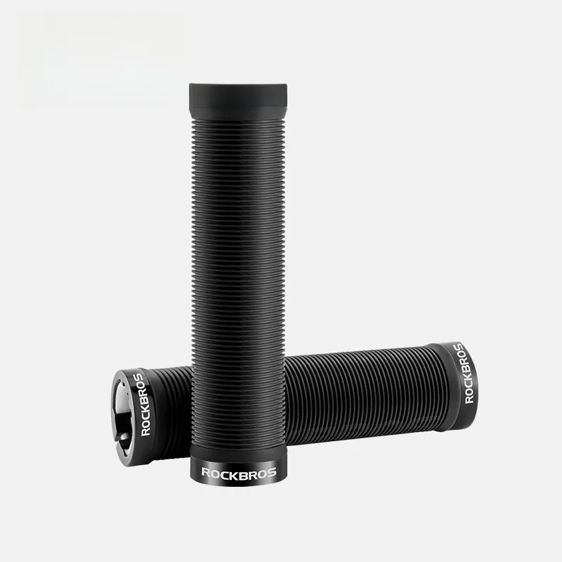 AliExpress ROCKBROS Bicycle Handlebar Grips Anti-Slip Shock-Absorption Straight Handlebar Double Side Locking Grips MTB Bike Accessories