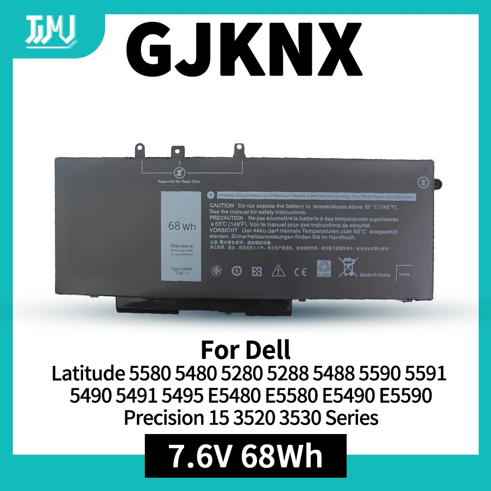 

GJKNX Laptop Battery for Dell Latitude 5580 5480 5280 5288 5488 5590 5591 5490 E5480 E5580 E5490 E5590 Precision 15 3520 3530